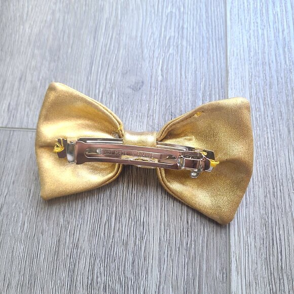 gold clip-on bowtie - Picture 5 of 8